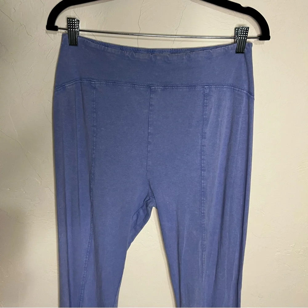 Out From Under UO Aria High Rise Lavender Blue Washed Flare Pull On Groovy Pants